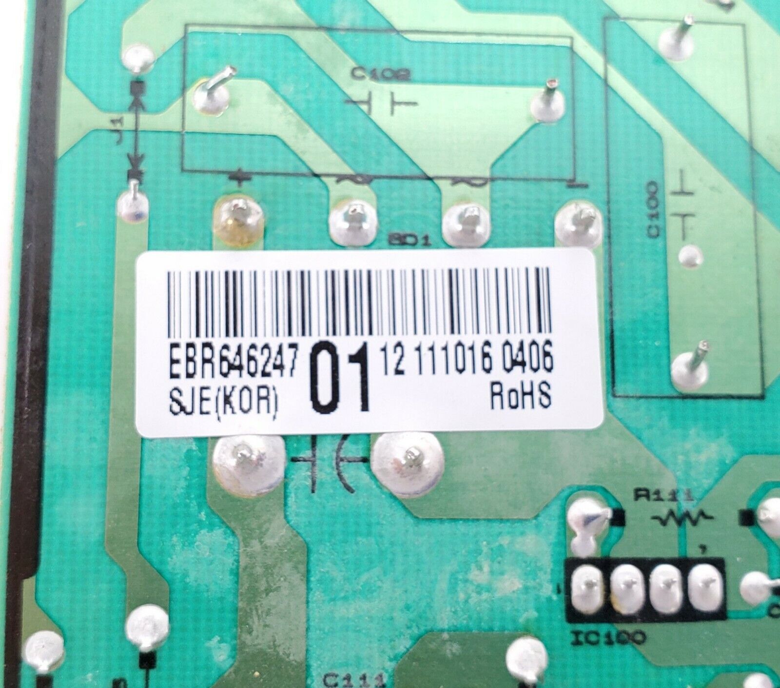 LG Refrigerator Board EBR64624701
