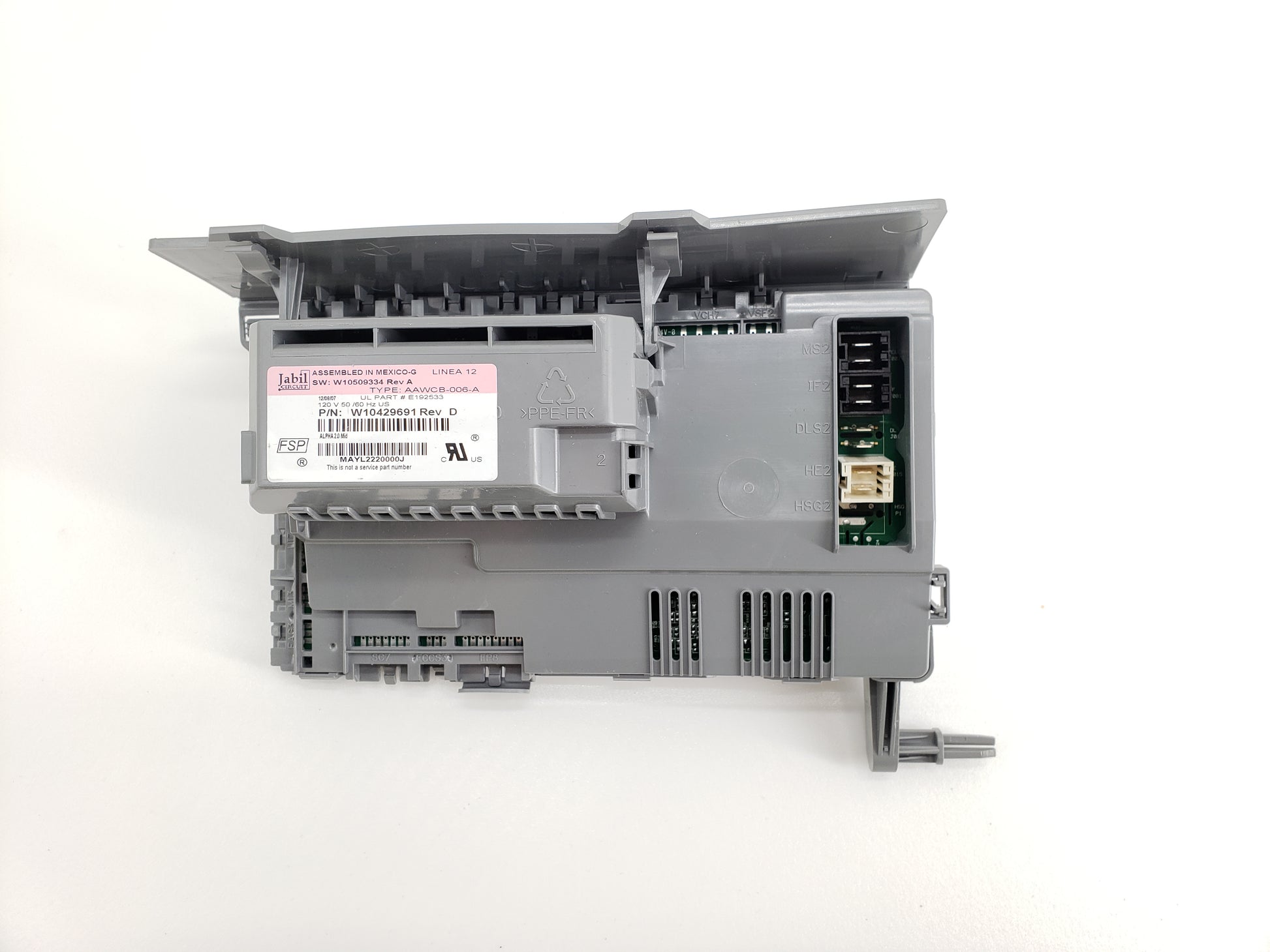 Whirlpool Washer Control Board W10429691