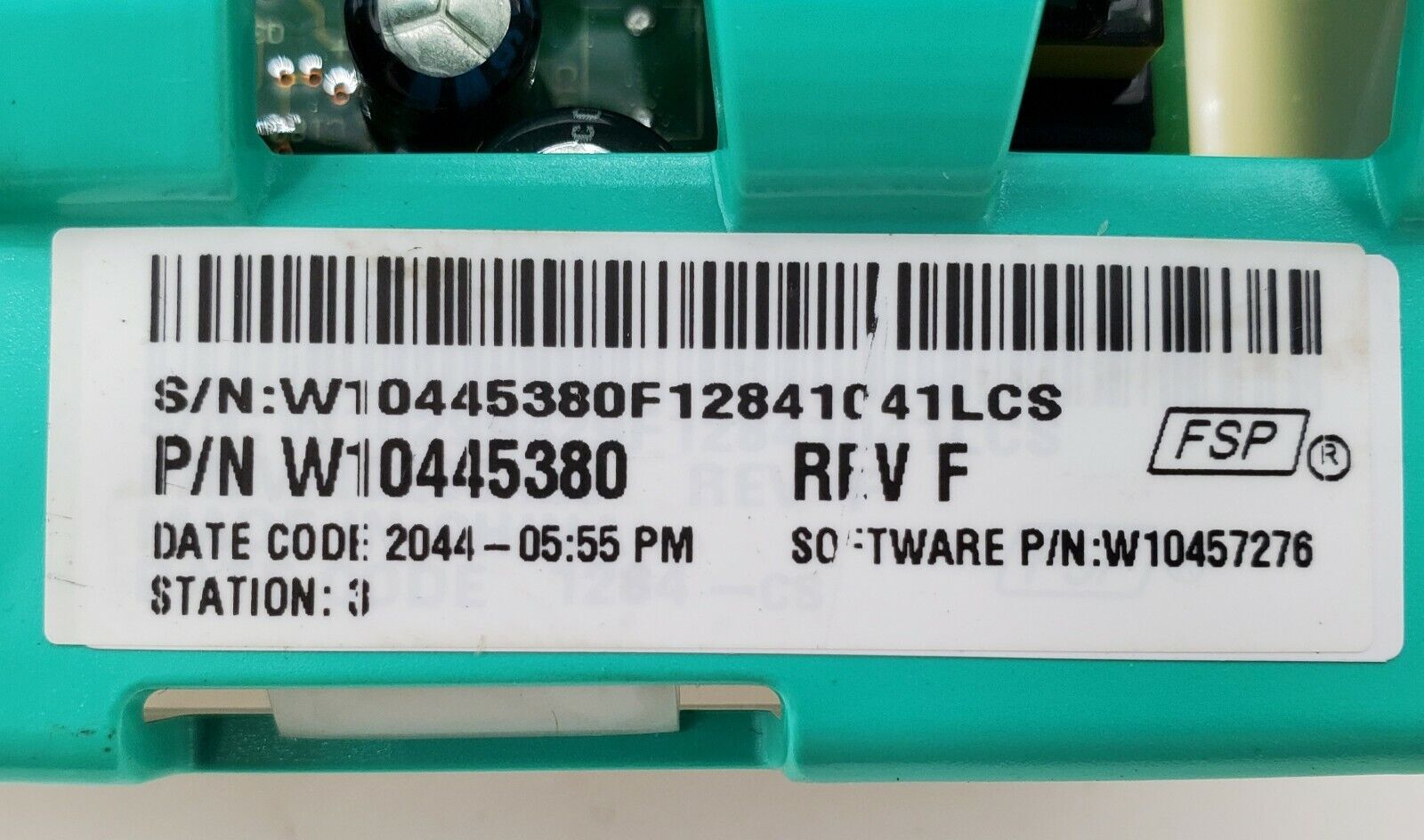 Whirlpool Washer Control Board  W10445380