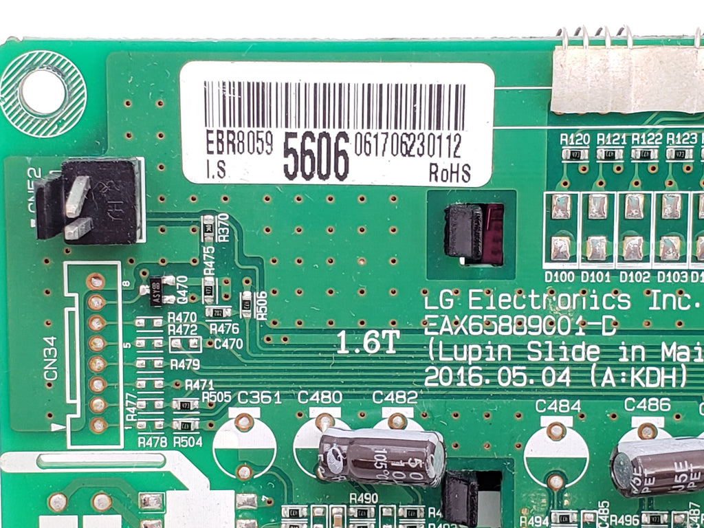OEM  LG Range Control Board EBR80595606