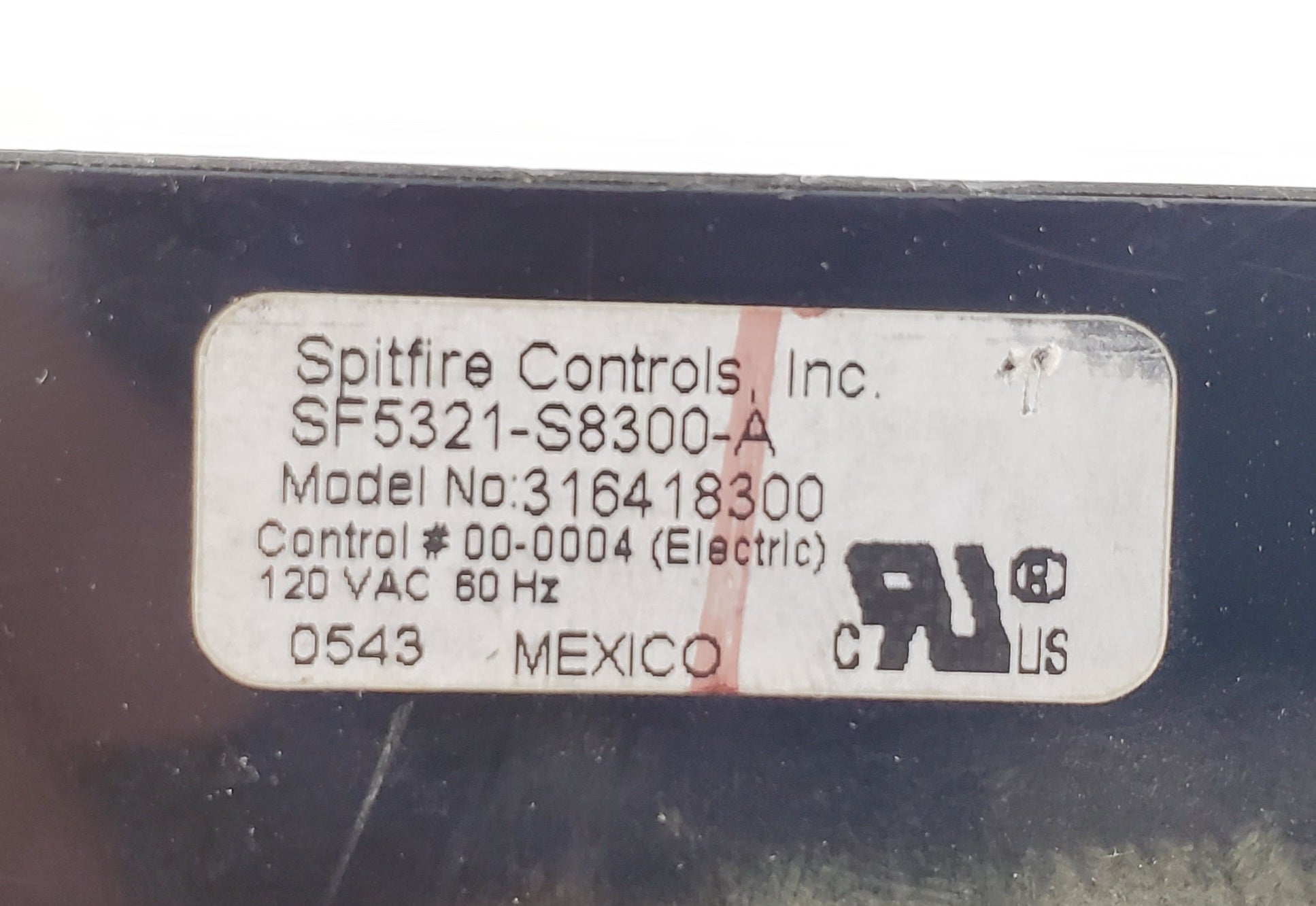 Frigidaire Range Control 316418300