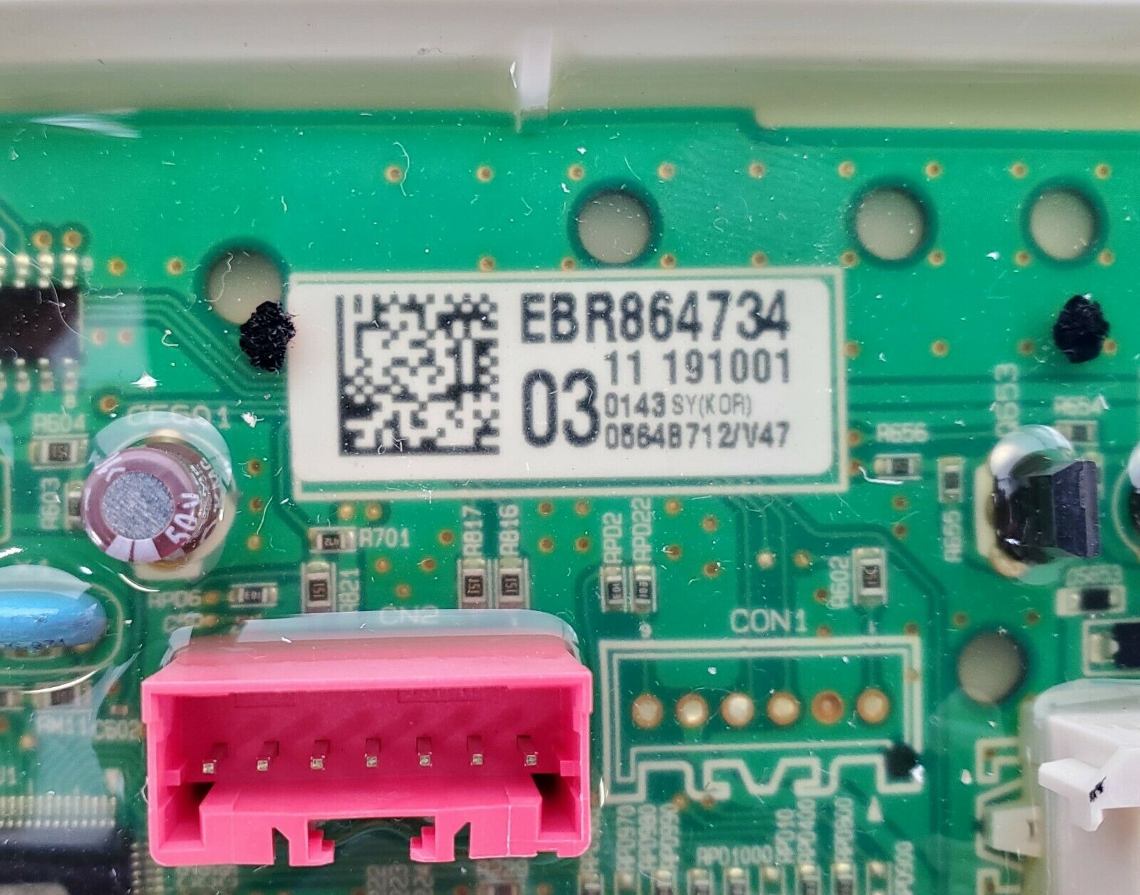 LG Dishwasher Control EBR86473403