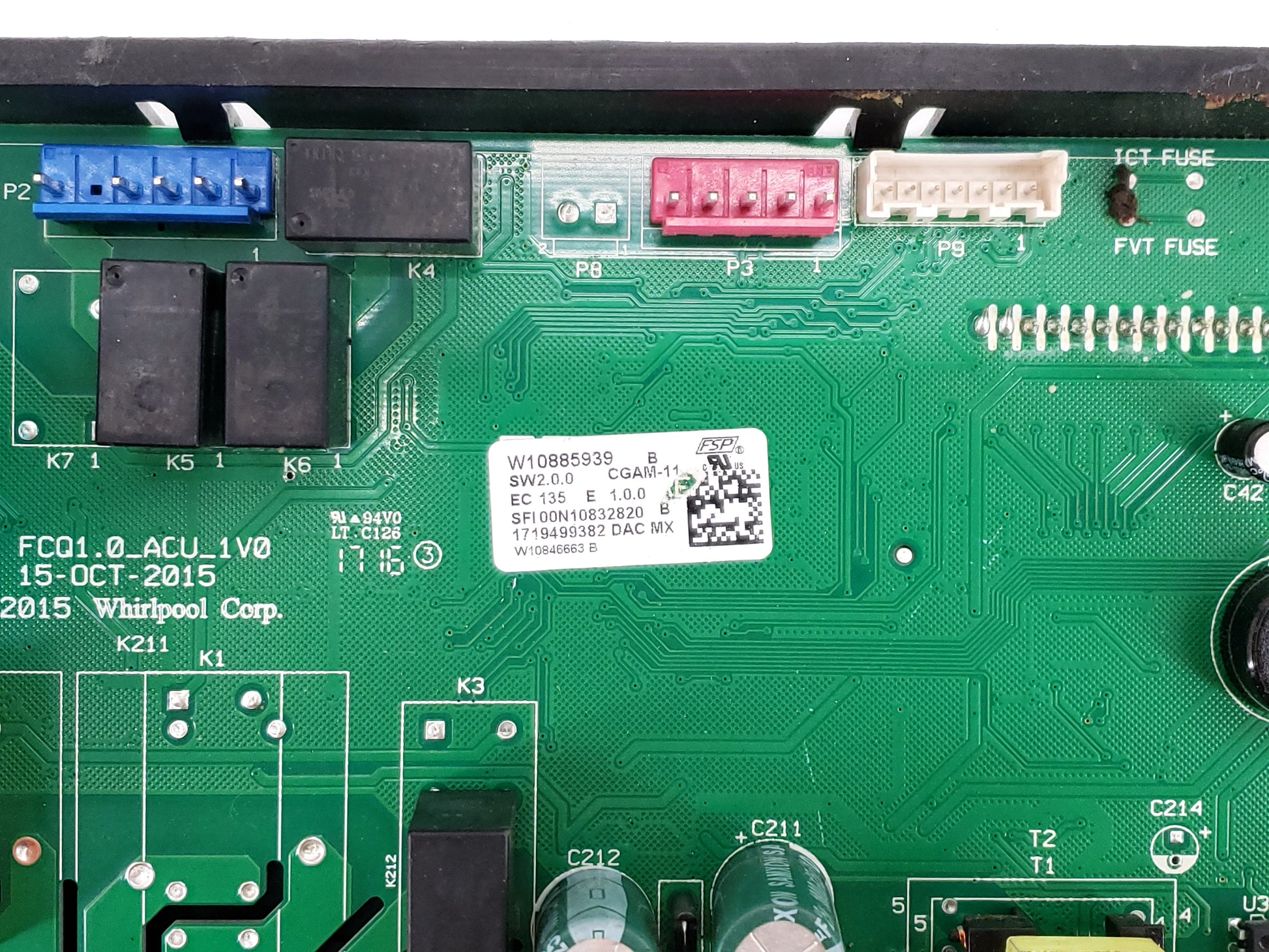OEM  Whirlpool Range Control Board W10885939