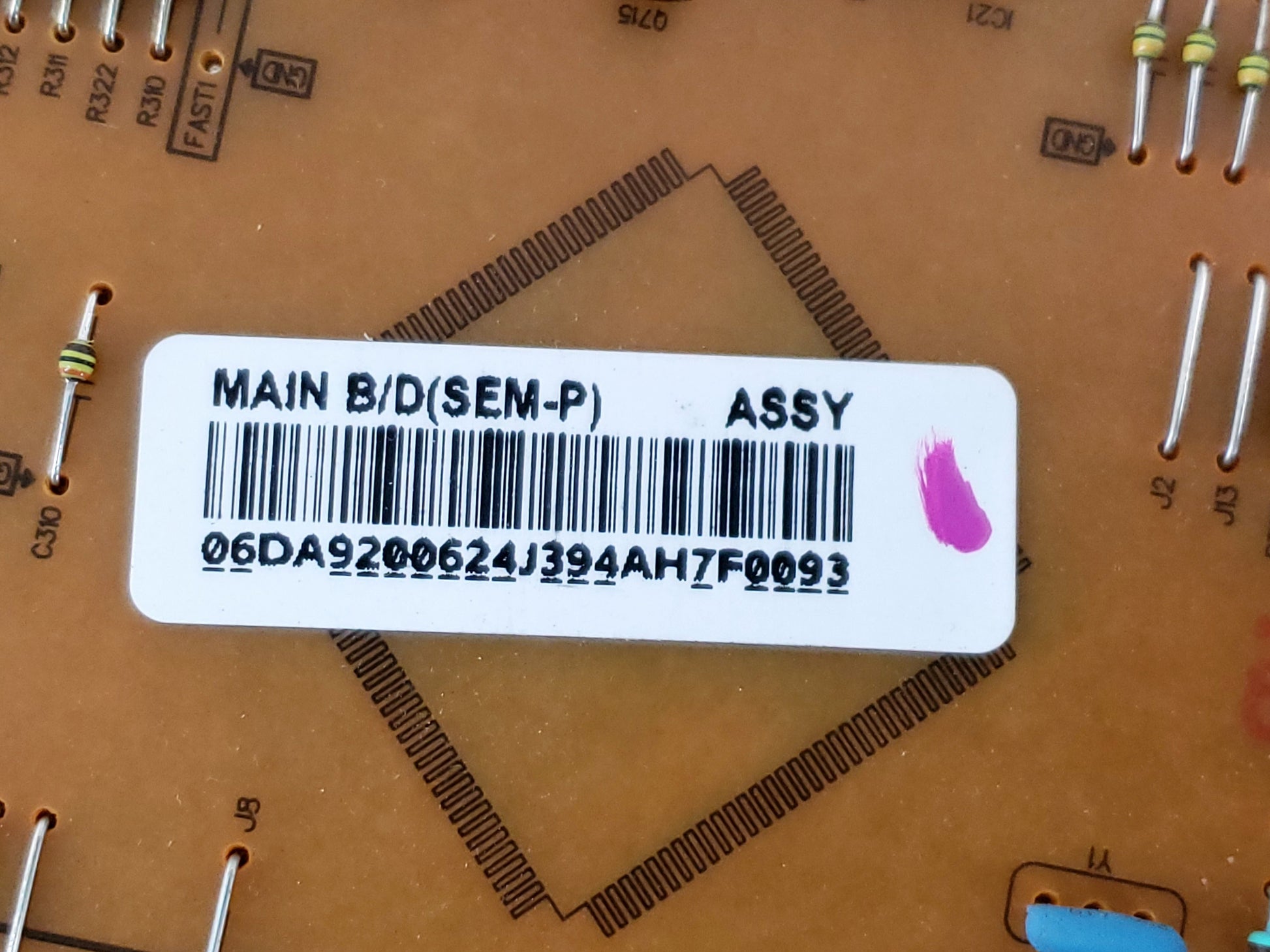 Samsung Refrigerator Control Board DA92-00624J