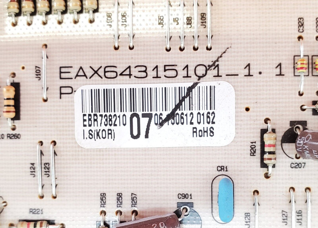 OEM LG Refrigerator Control Board EBR73821007 Same Day Ship & Lifetime Warranty