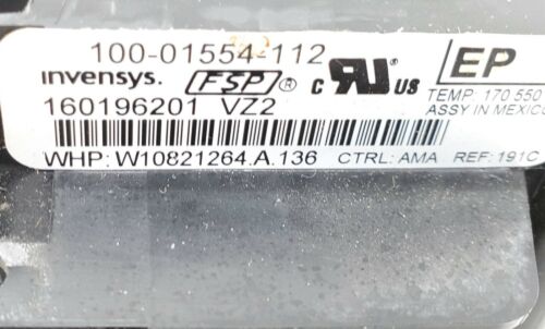 Whirlpool Range Control  W10821264