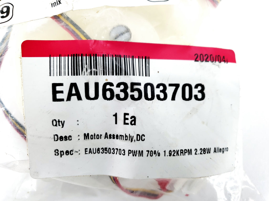 New  LG Refrigerator Fan Motor EAU63503703
