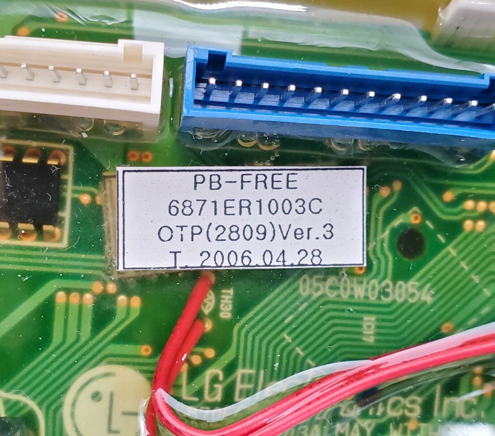OEM  LG Washer Control Board 6871ER1003C
