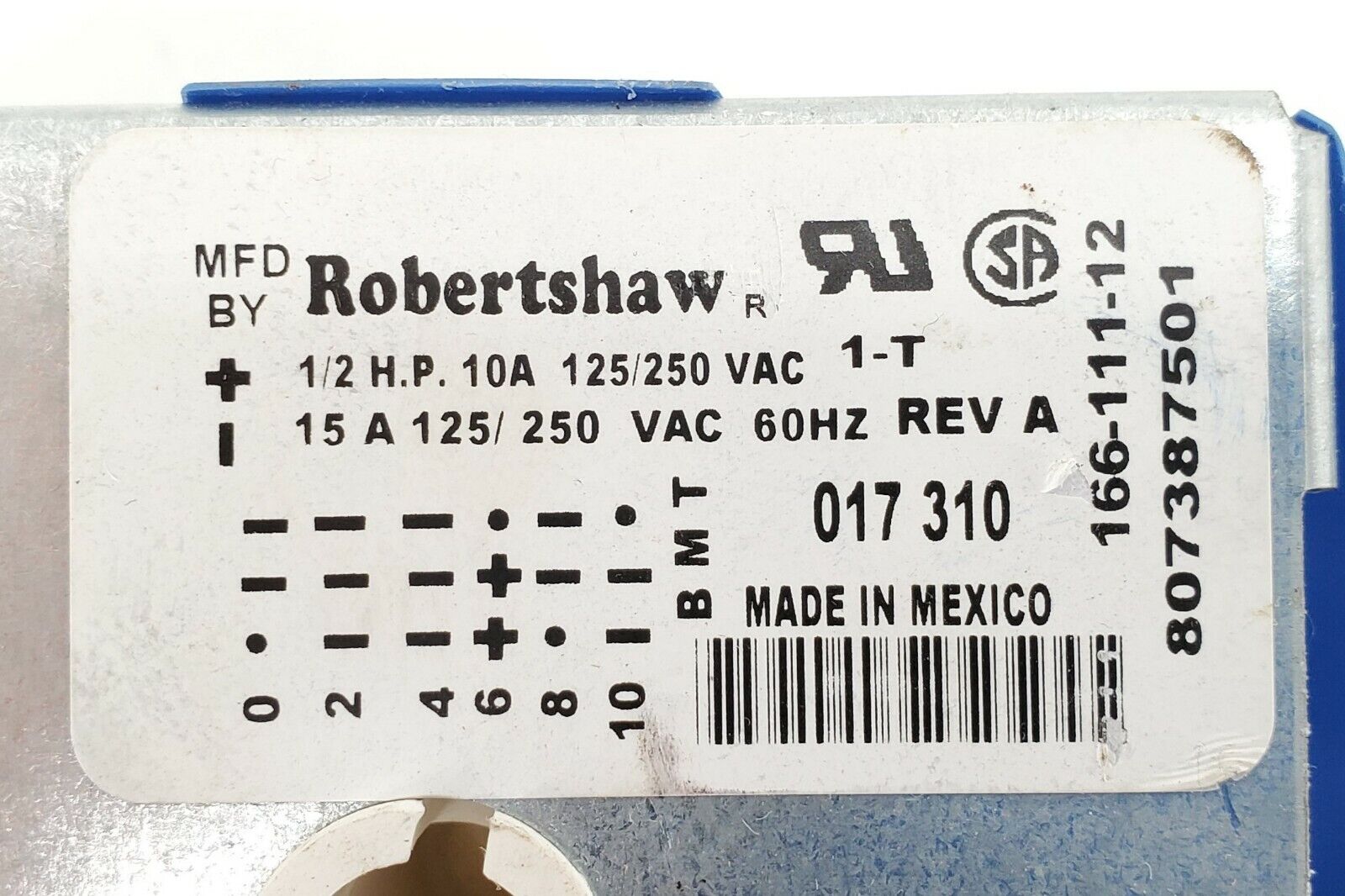Frigidaire Dishwasher Timer 807387501