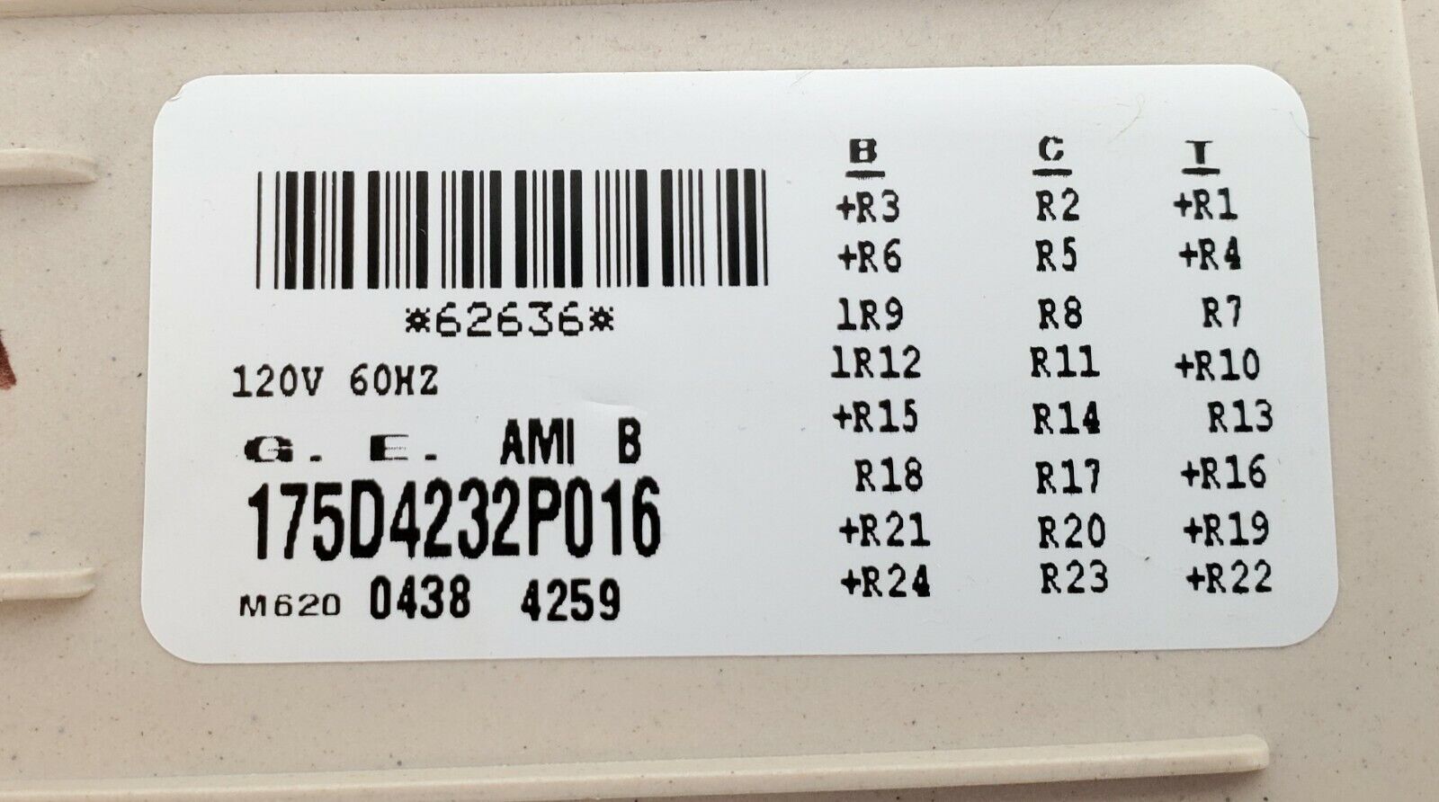 GE Washer Timer 175D4232P016