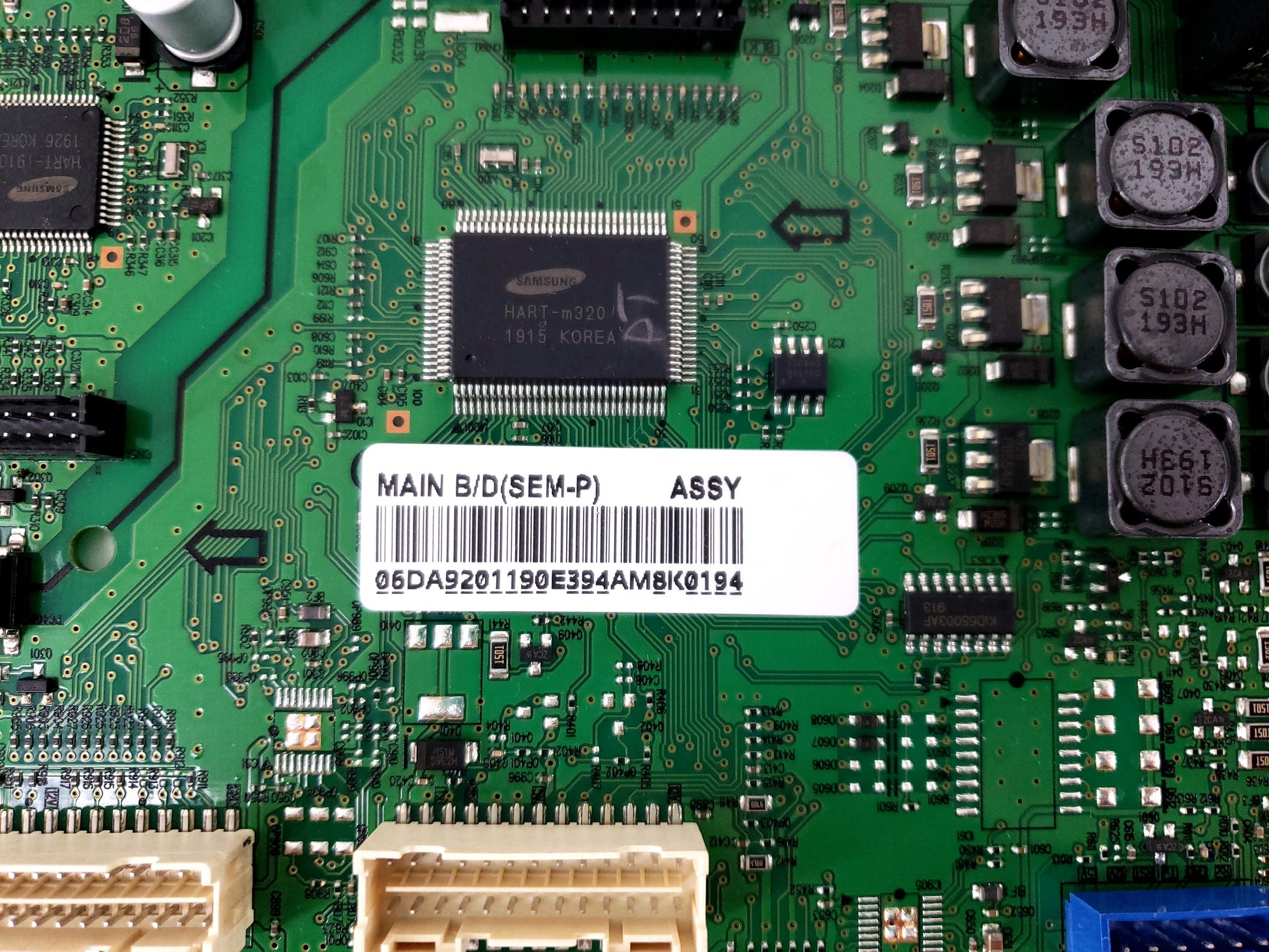Samsung Refrigerator Control Board DA92-01190E