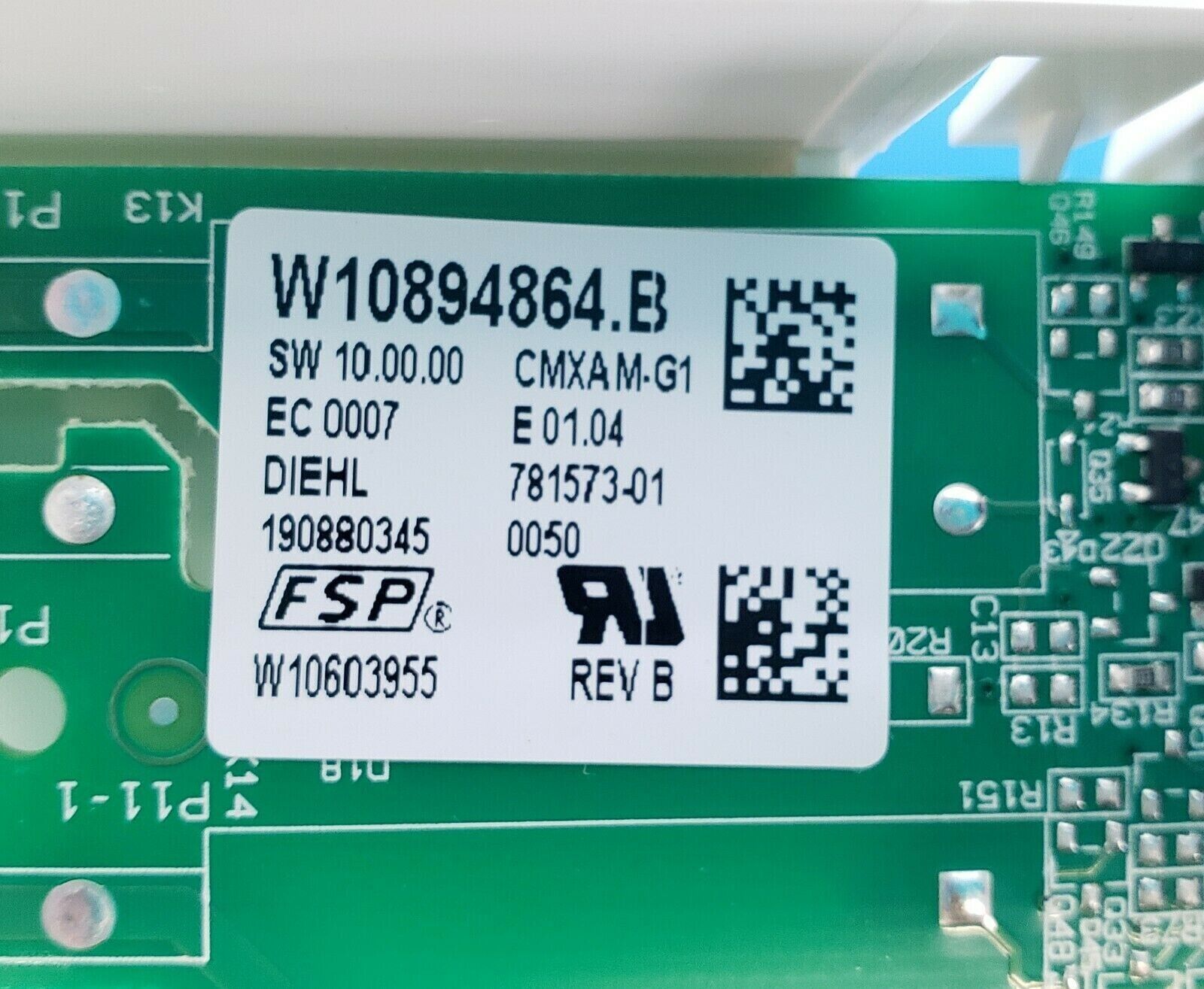 New Whirlpool Range Control Board W10894864