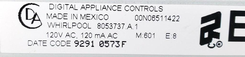 OEM  Kenmore Range Control 8053737