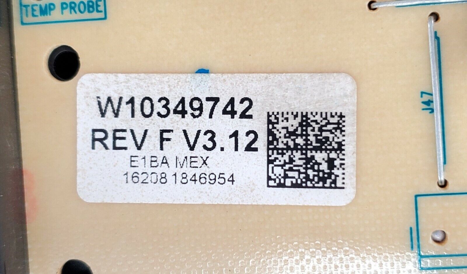 Whirlpool Range Control W10349742