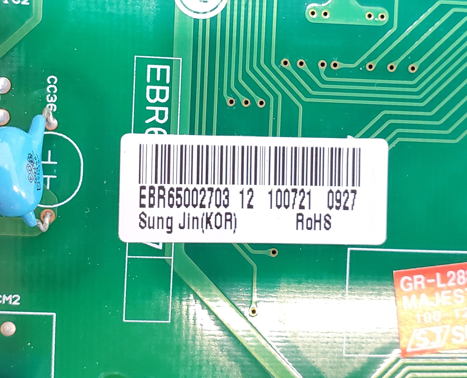 LG Refrigerator Control EBR65002703