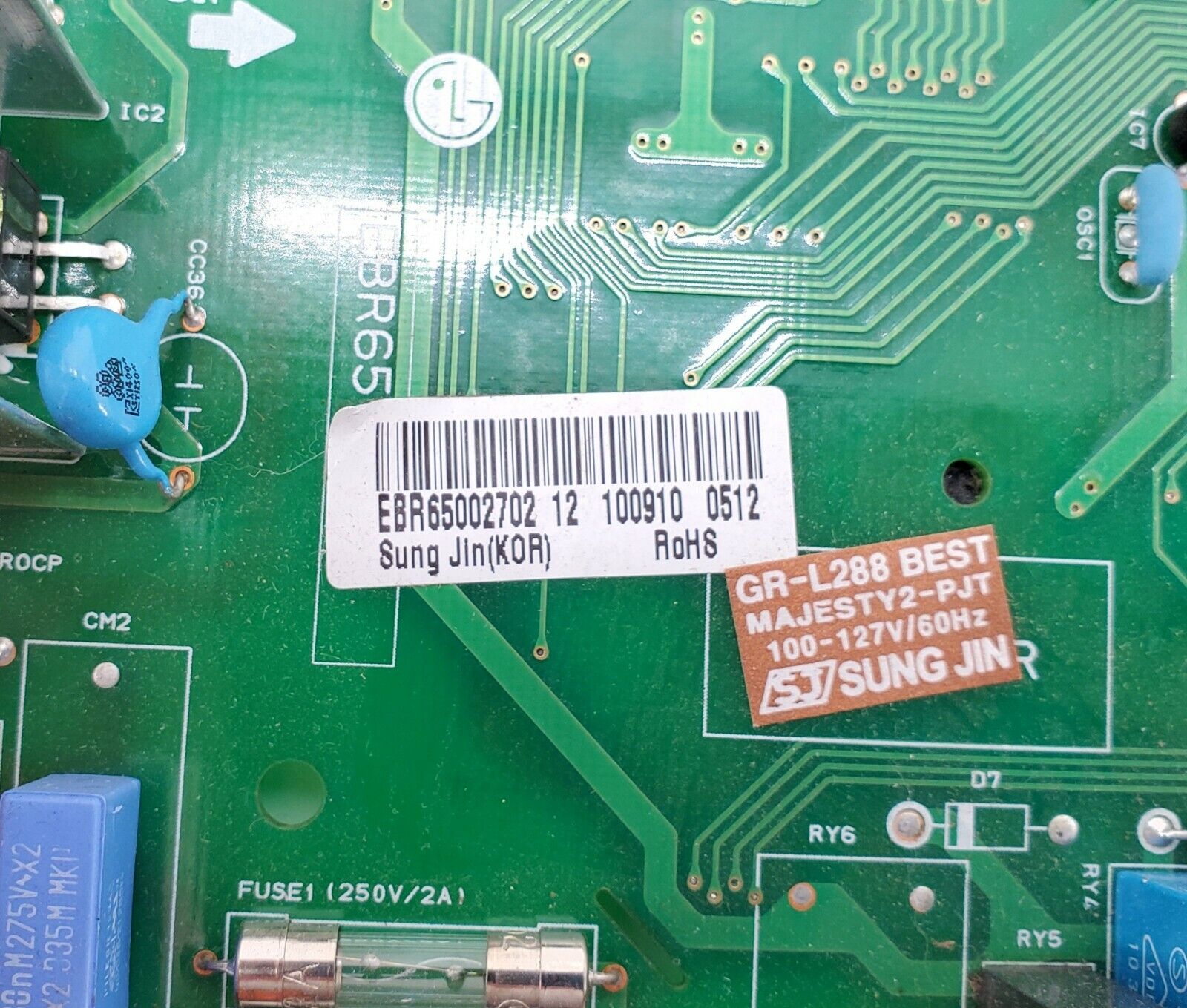 LG Refrigerator Control EBR65002702