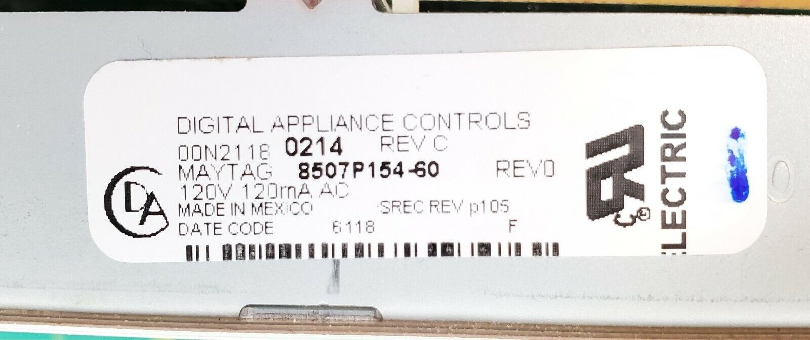 Maytag Range Control Board 8507P154-60