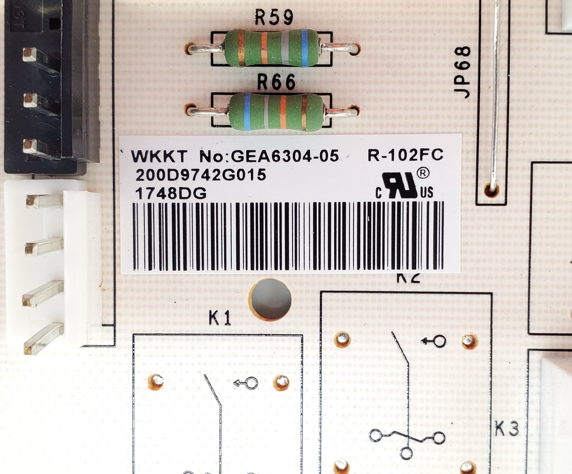 GE Refrigerator Control 200D9742G015