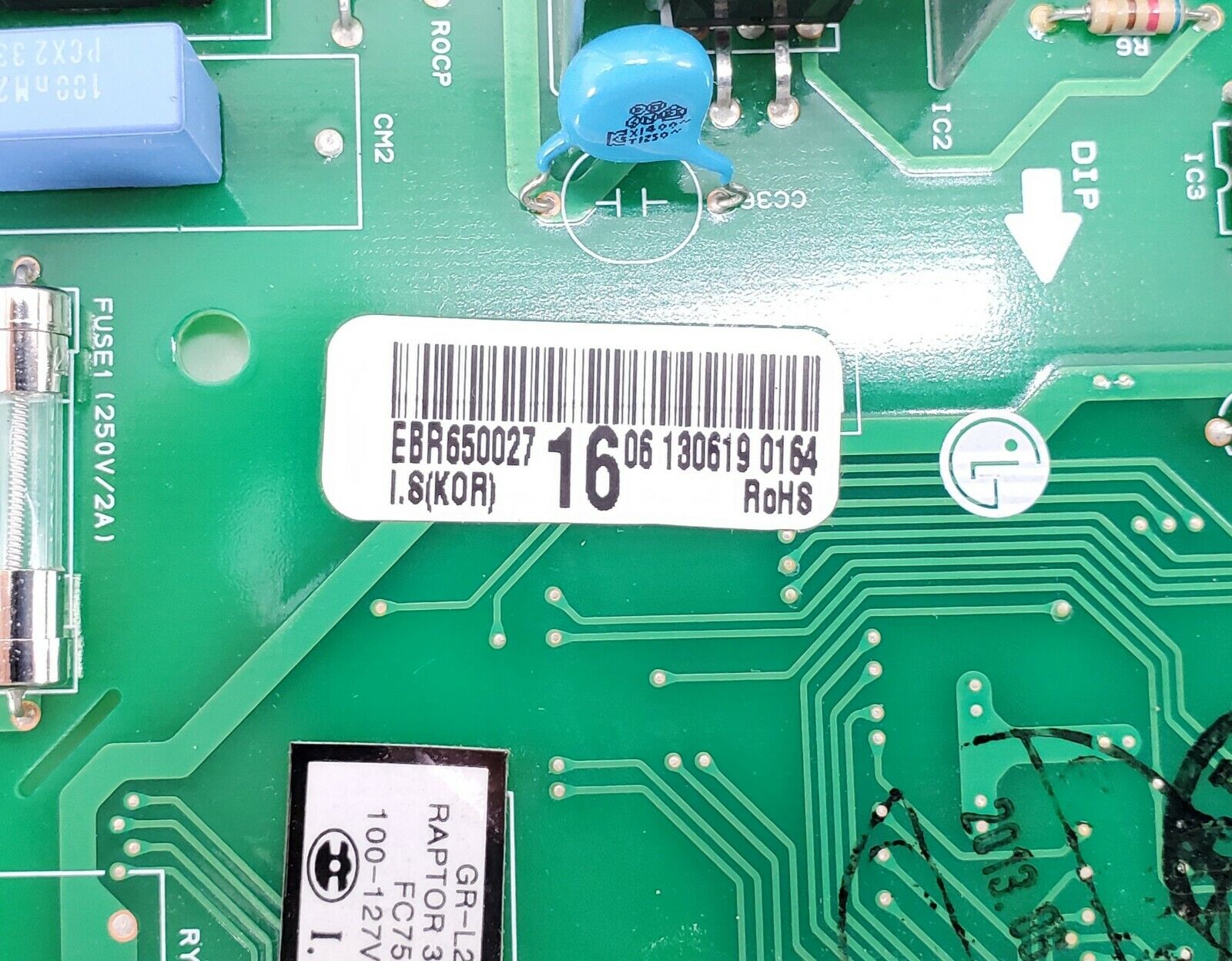 LG Refrigerator Control Board EBR65002716