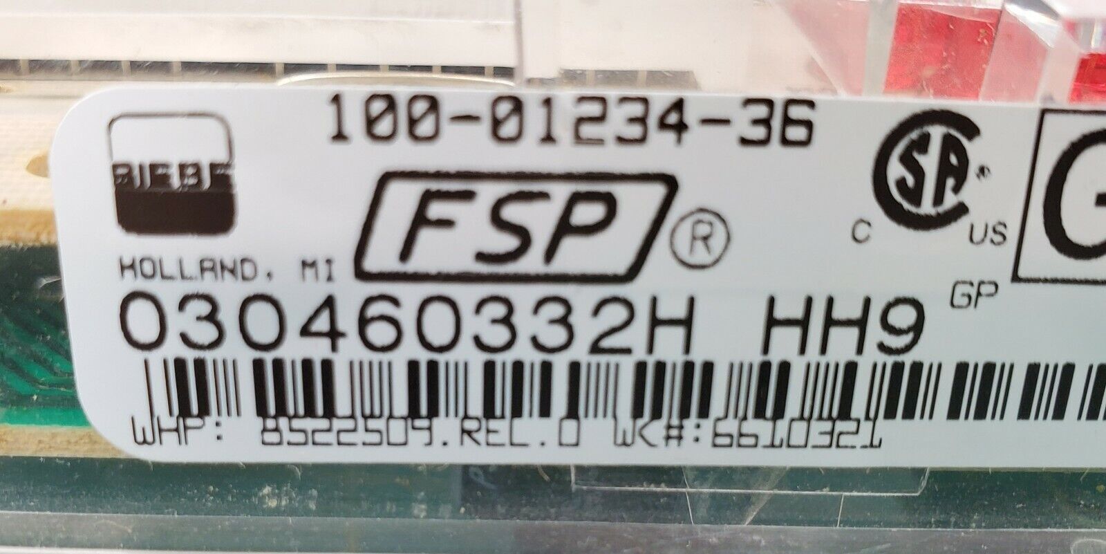 Whirlpool Range Control 8522509
