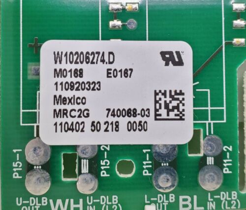 OEM  Whirlpool Range Control  Board W10206274
