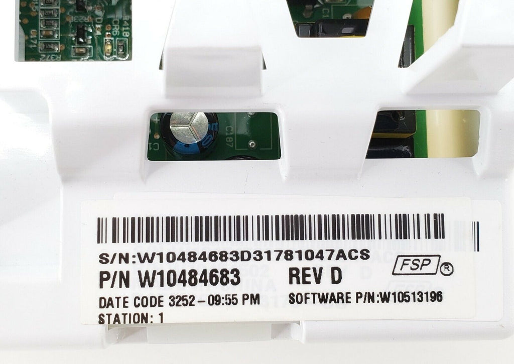 Whirlpool Washer Control W10484683