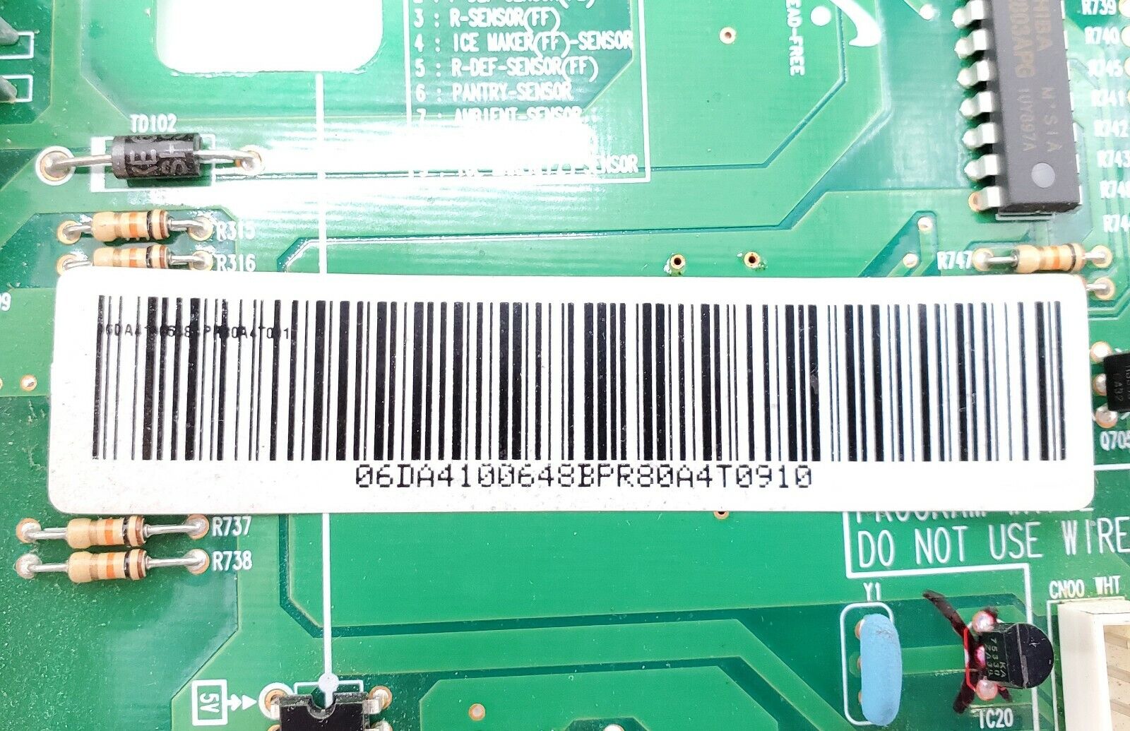 OEM Samsung Refrigerator Control DA41-00648B Same Day Ship & Lifetime Warranty