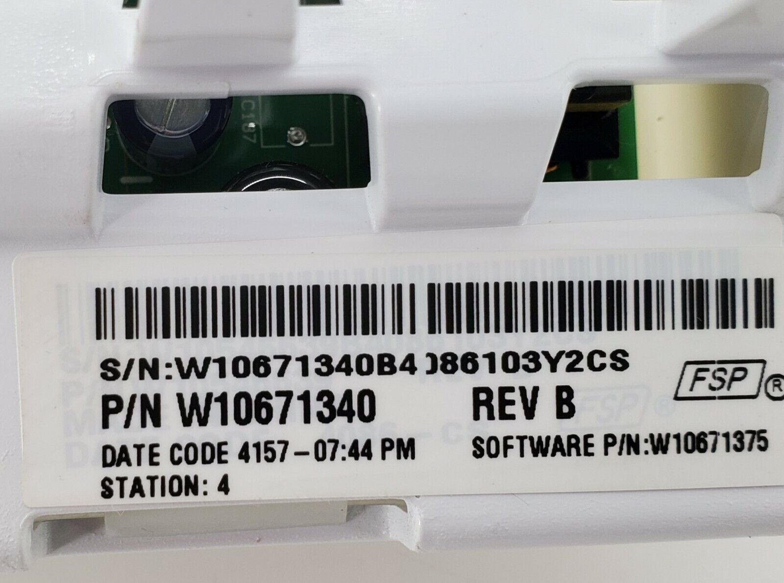 OEM Kenmore Washer Control W10671340 Same Day Shipping & Lifetime Warranty