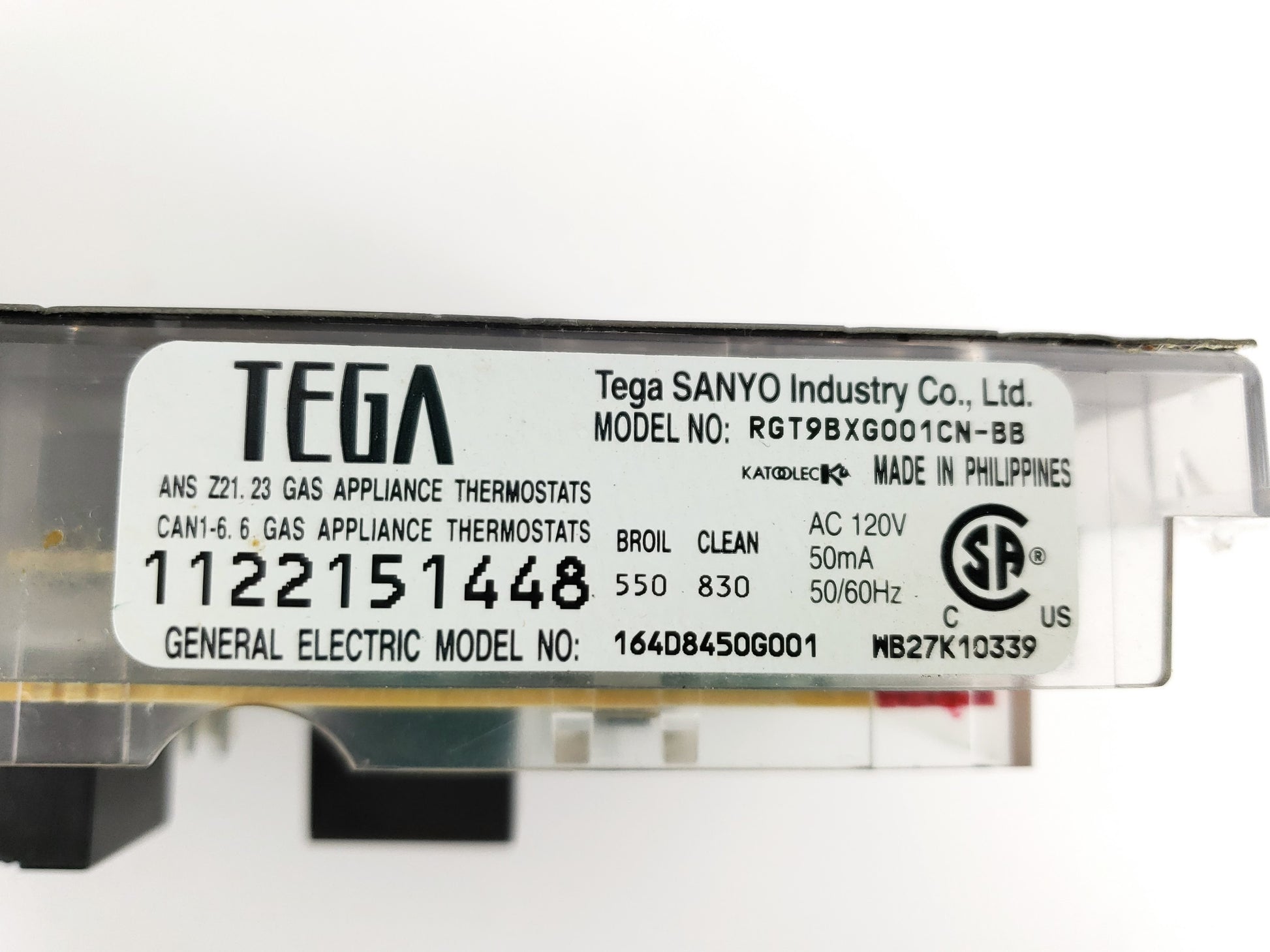 GE Range Control Board 164D8450G001