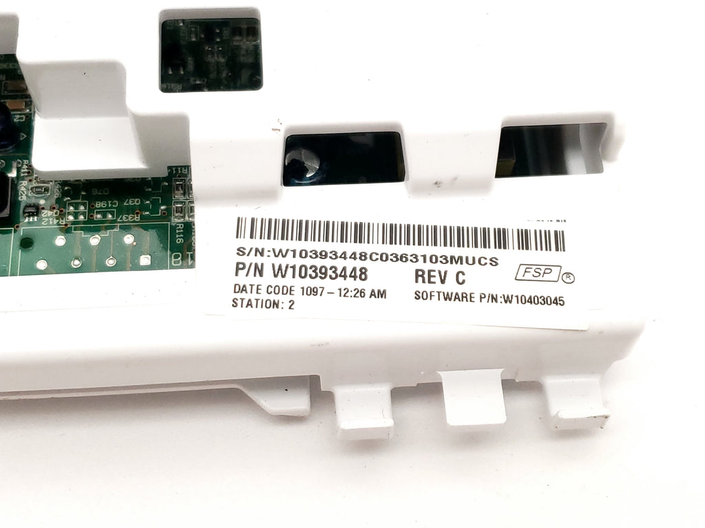 Whirlpool Washer Control W10393448