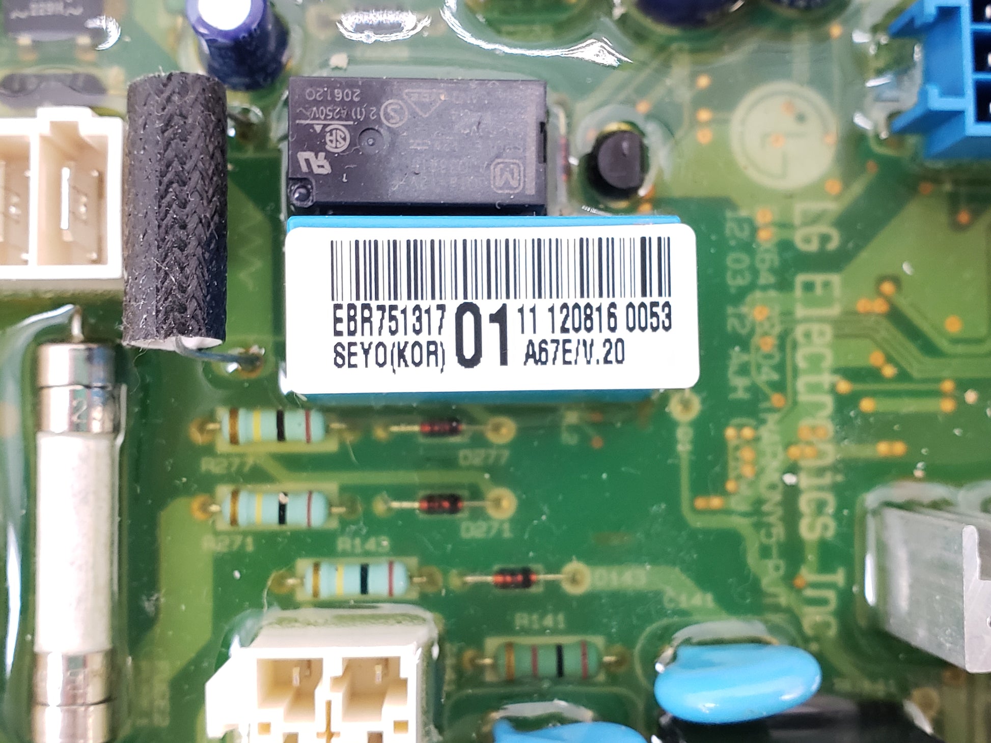 OEM  LG Washer Control EBR75131701