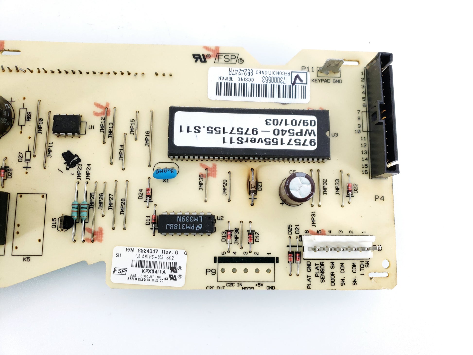 Whirlpool Range Control Board 8524347