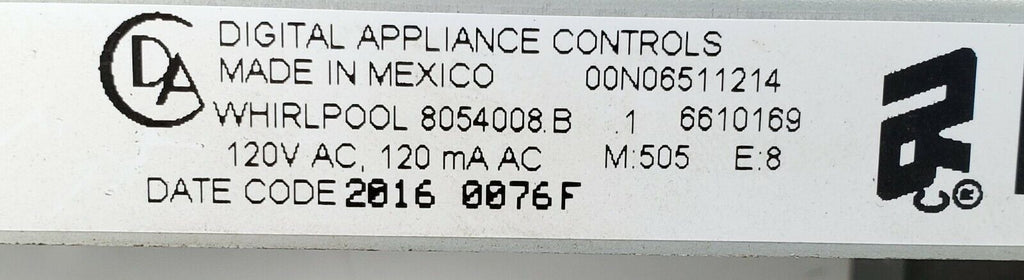 Whirlpool Range Control  8054008