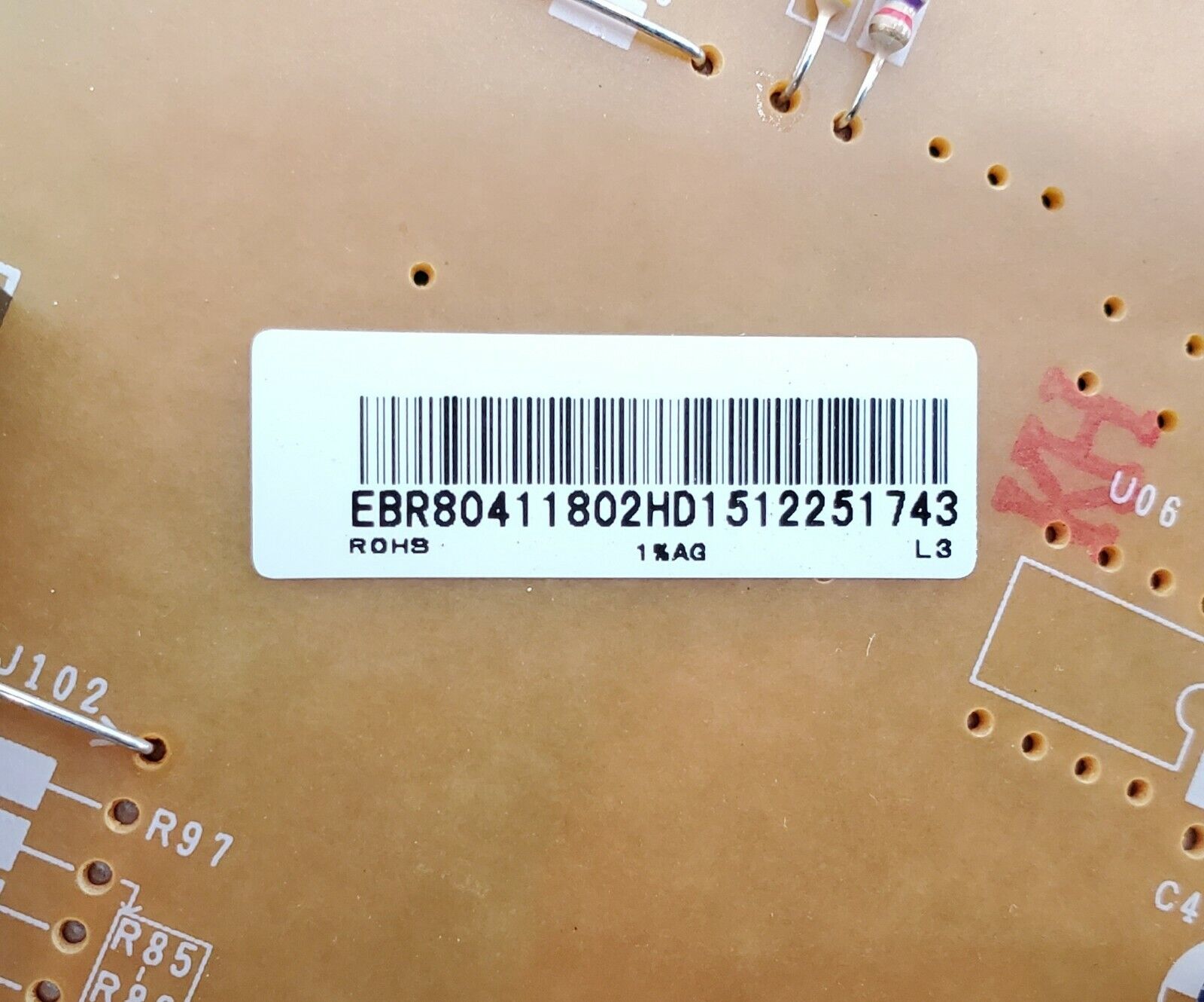 GE Microwave Display and Control Board EBR80411802