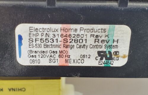 OEM  Frigidaire Range Control Board 316462801