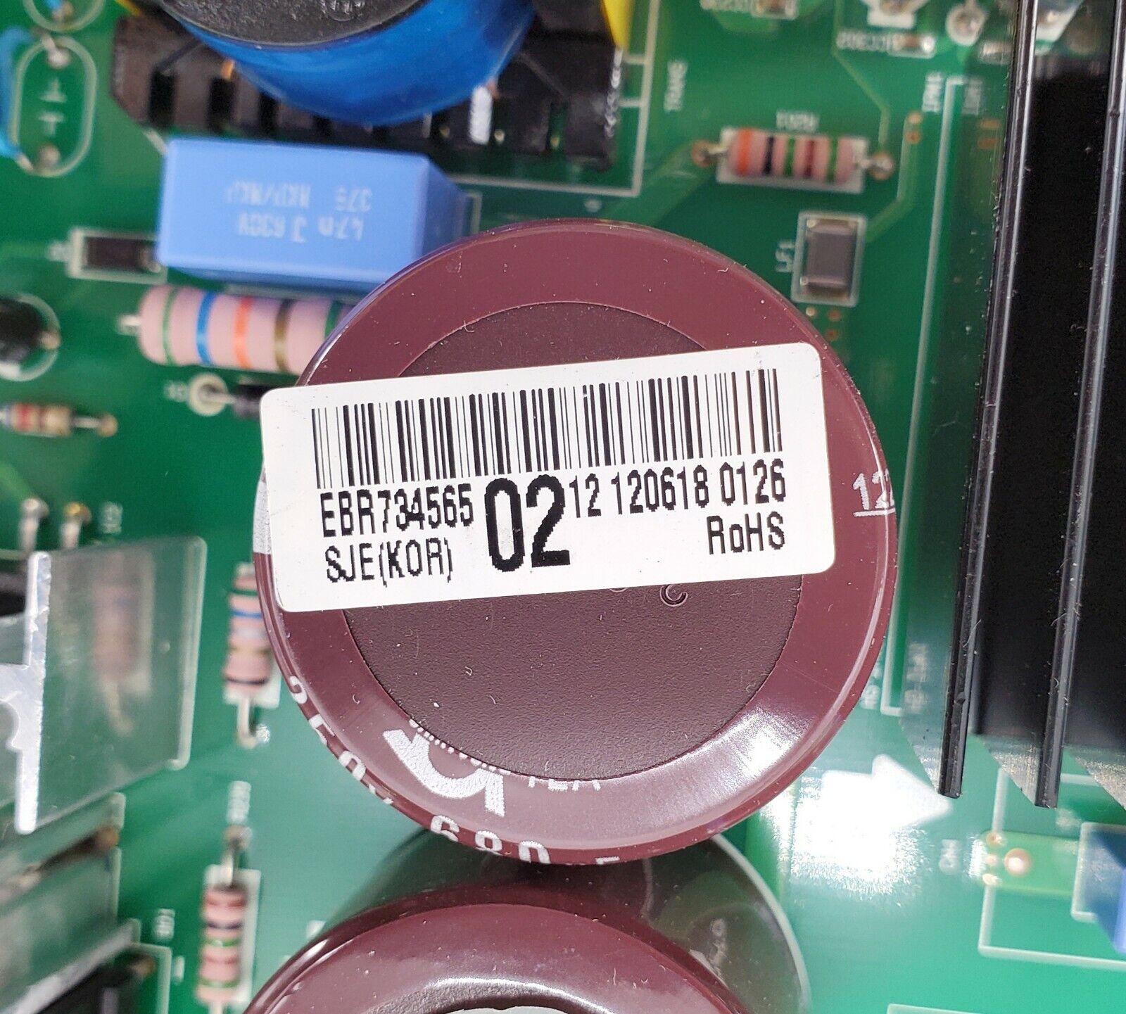 LG Refrigerator Control  EBR73456502