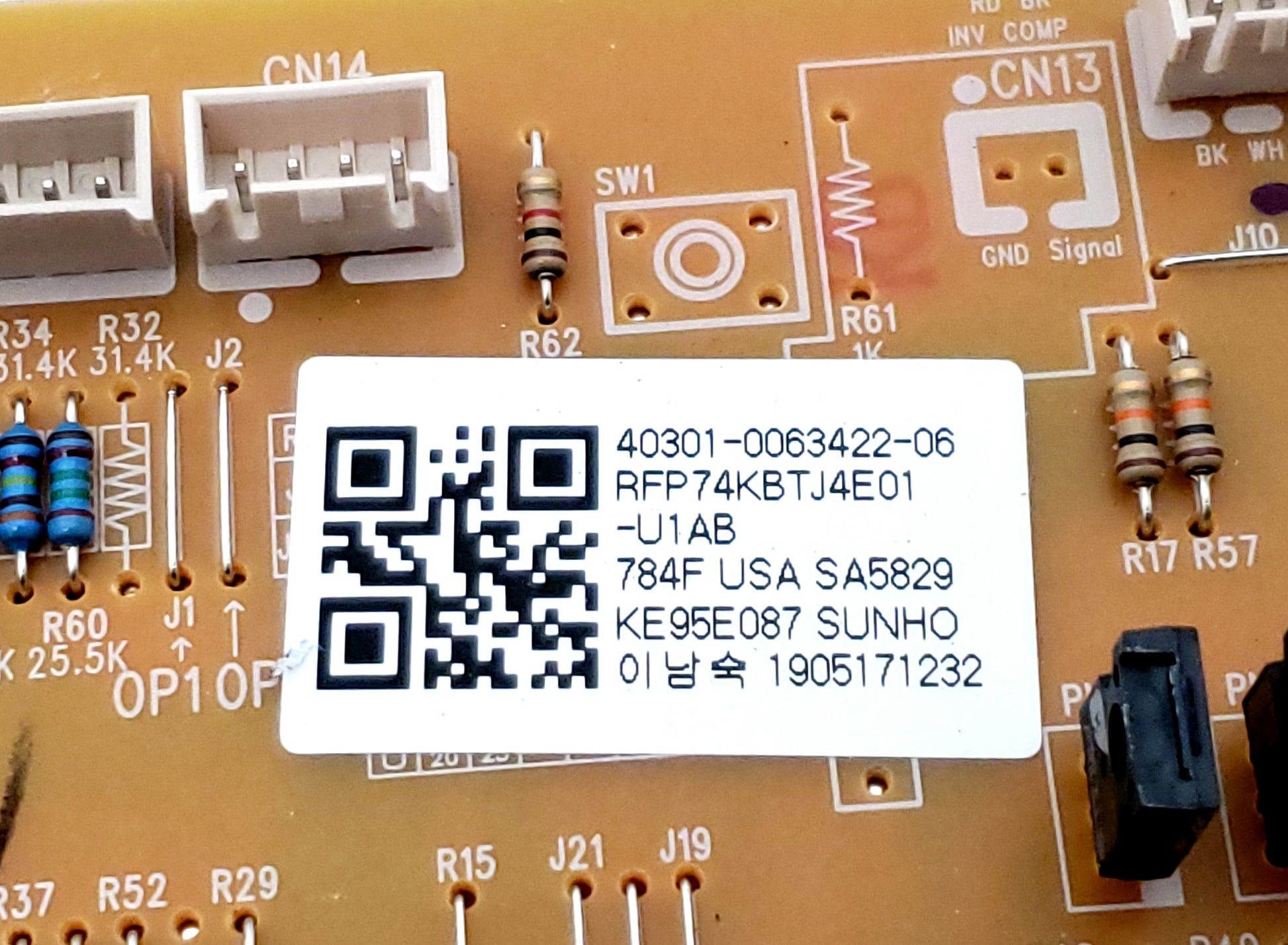 Kenmore Refrigerator Control 40301-0063422-06