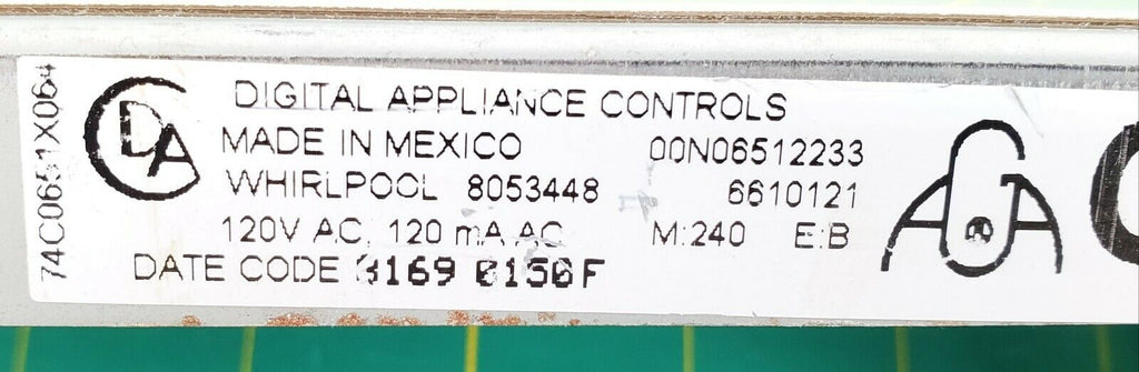 Whirlpool Range Oven Control 8053448
