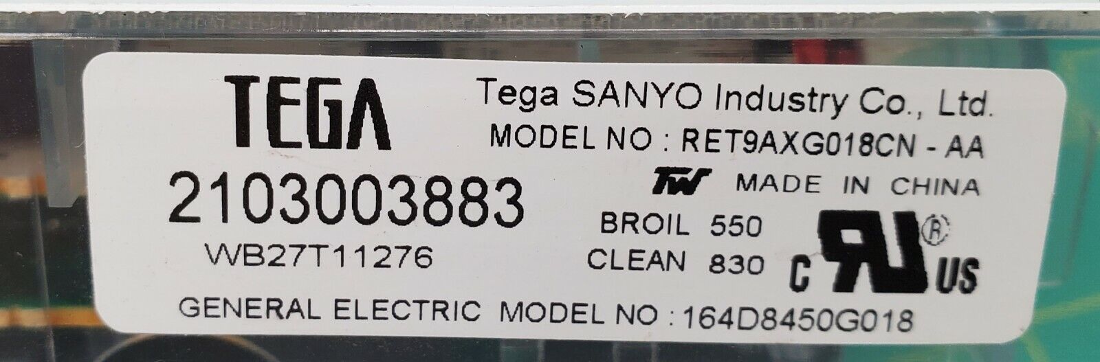 OEM  GE  WB27T11276