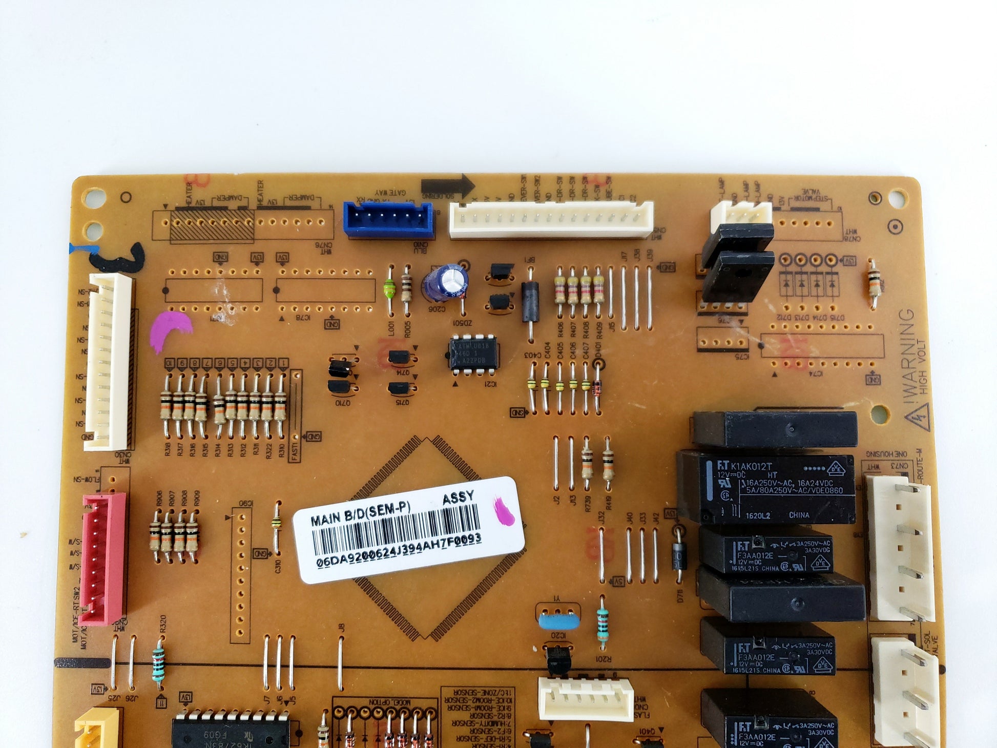 Samsung Refrigerator Control Board DA92-00624J