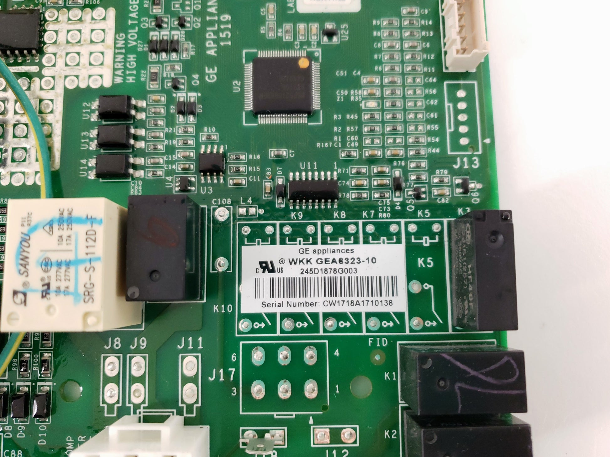 GE Refrigerator Control Board 245D1878G003
