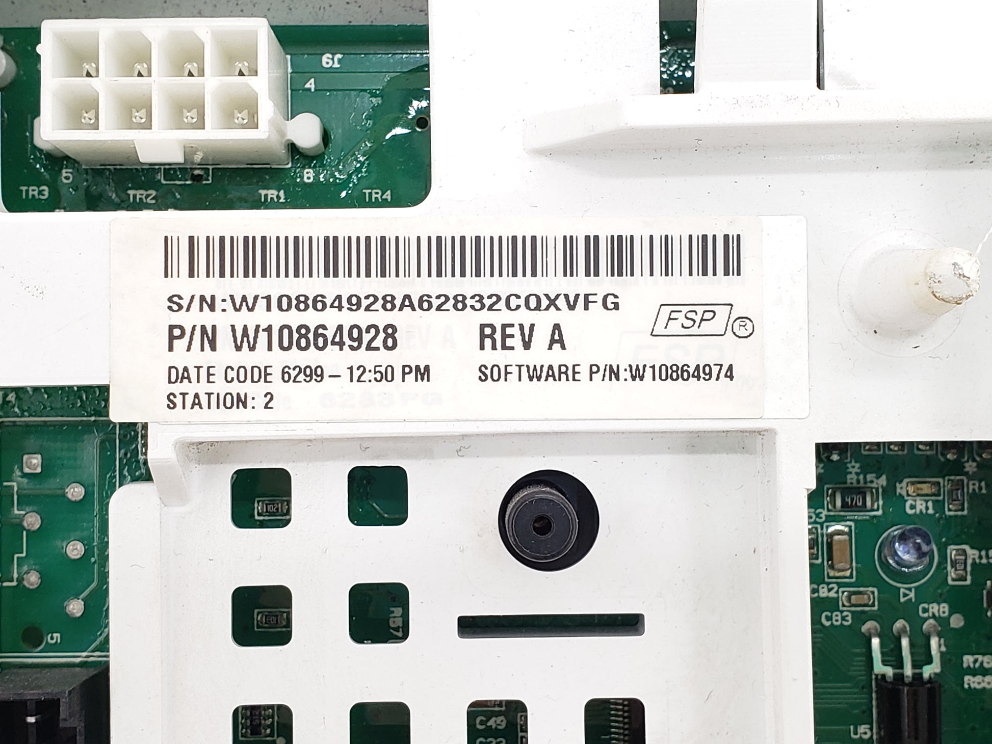 Whirlpool Washer Control W10864928