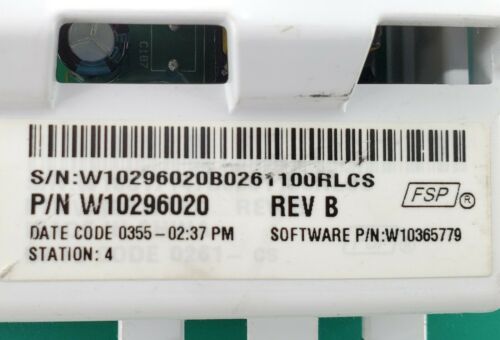 OEM  Maytag Washer Control W10296020