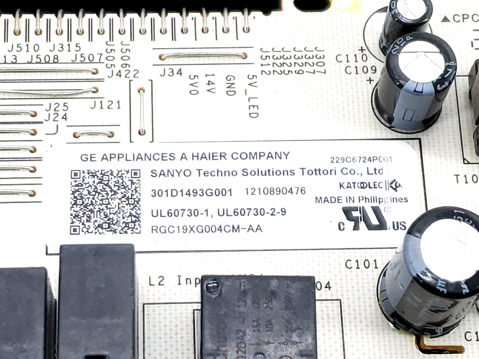 OEM  GE Range Control Board WB27X37998