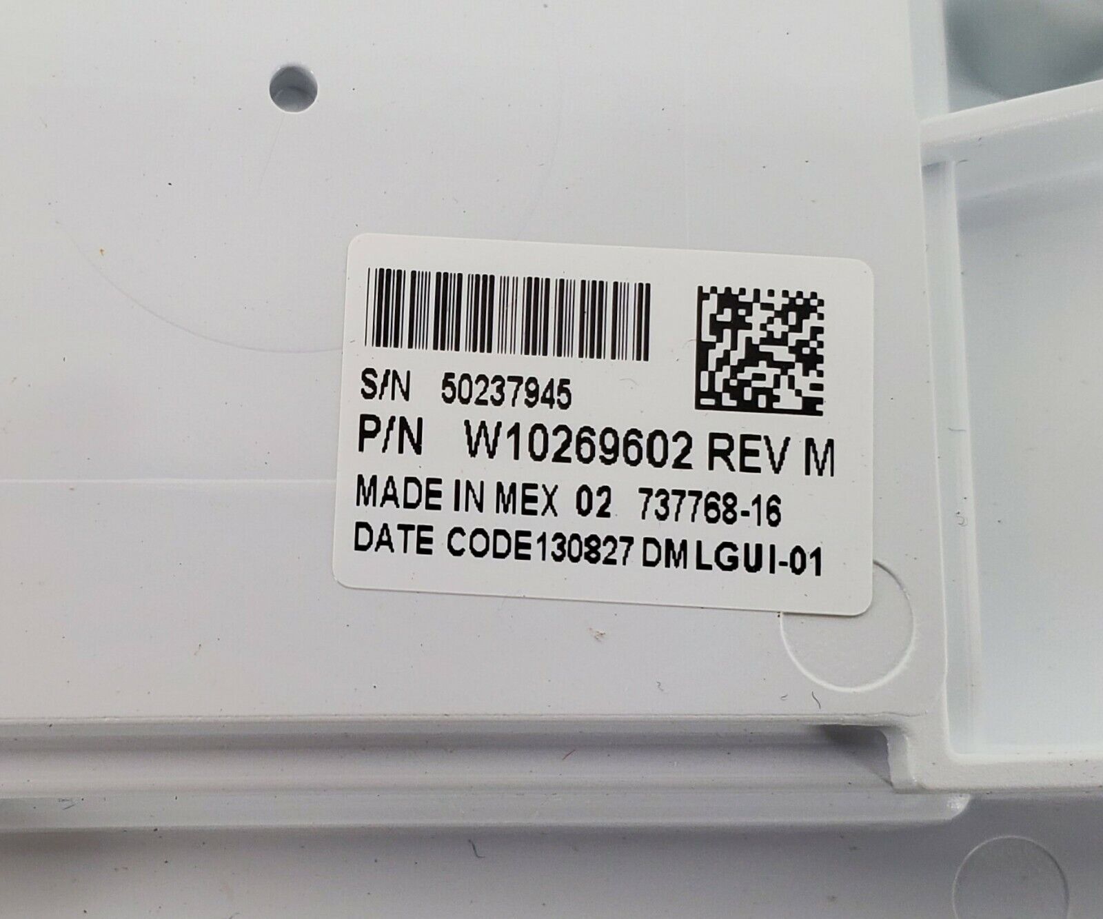 Whirlpool Washer Control Panel W10269602 Same Day Shipping & Lifetime Warranty