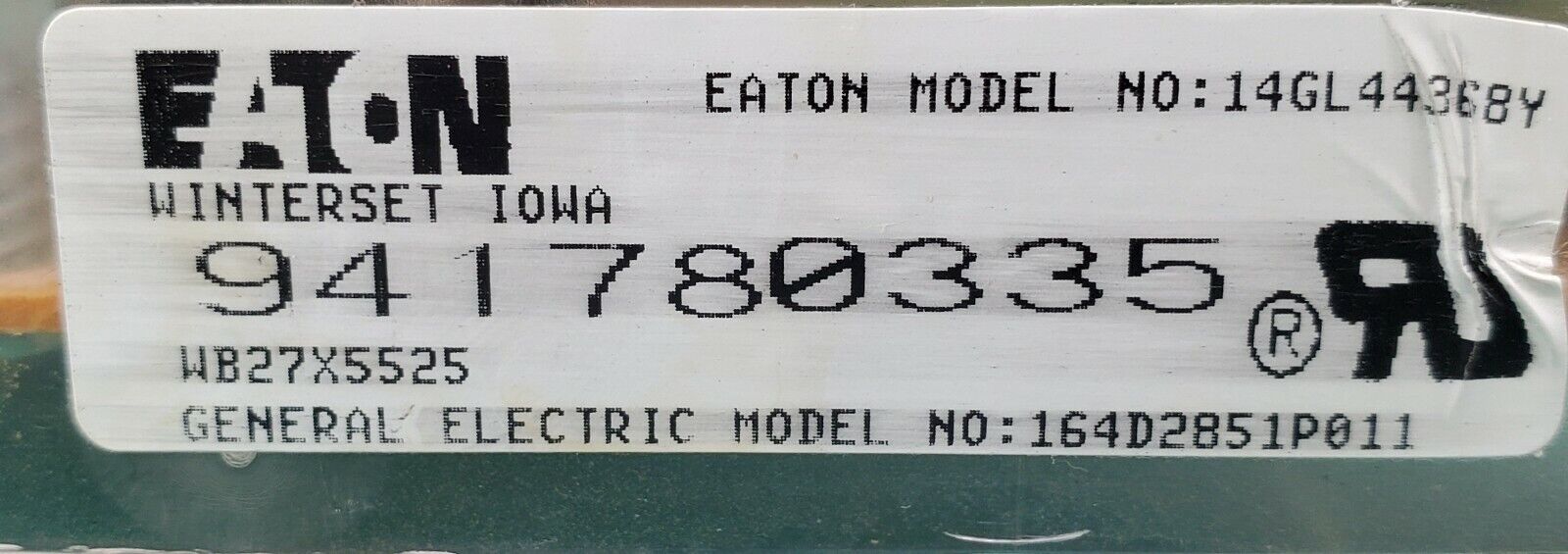 OEM GE Range Control Board WB27X5525 Same Day Shipping & Lifetime Warranty