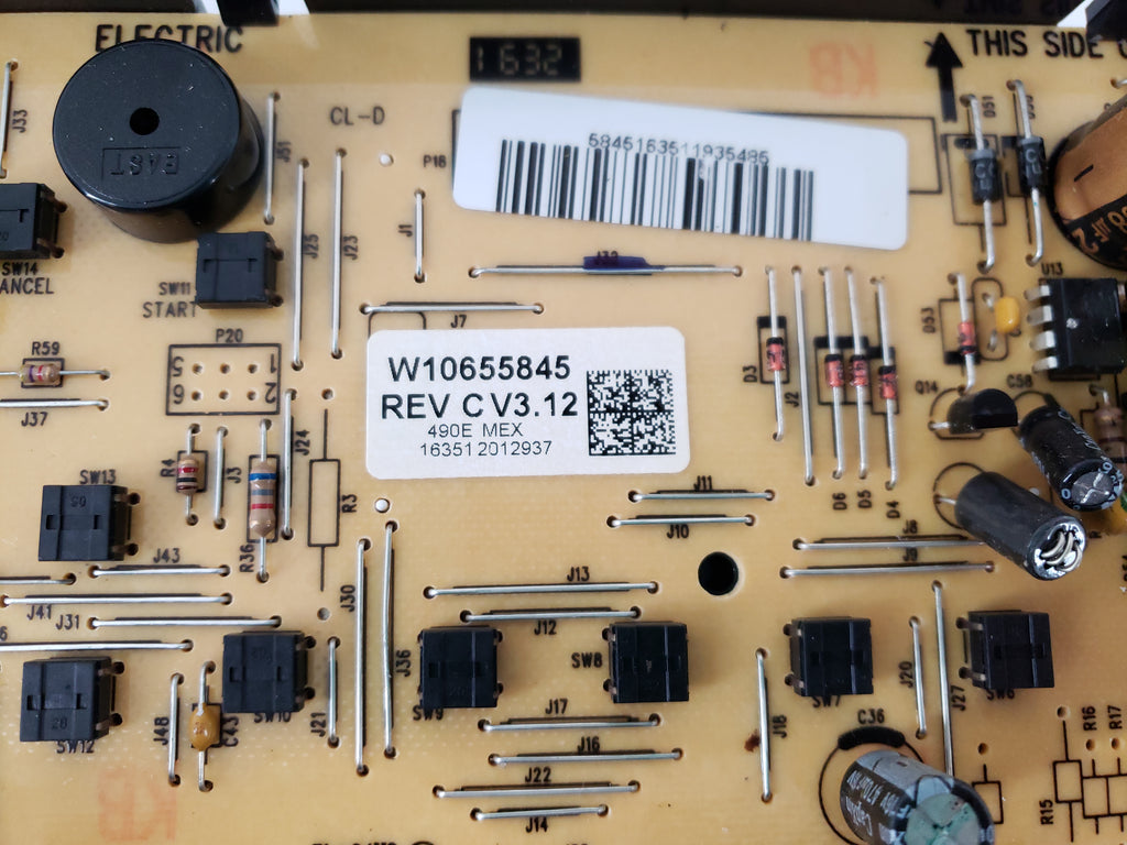 Maytag Range Control Board W10655845