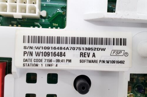 OEM  Whirlpool Washer Control Board W10916484