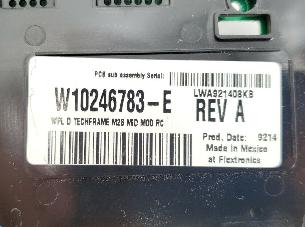Whirlpool Dryer Control  W10246783