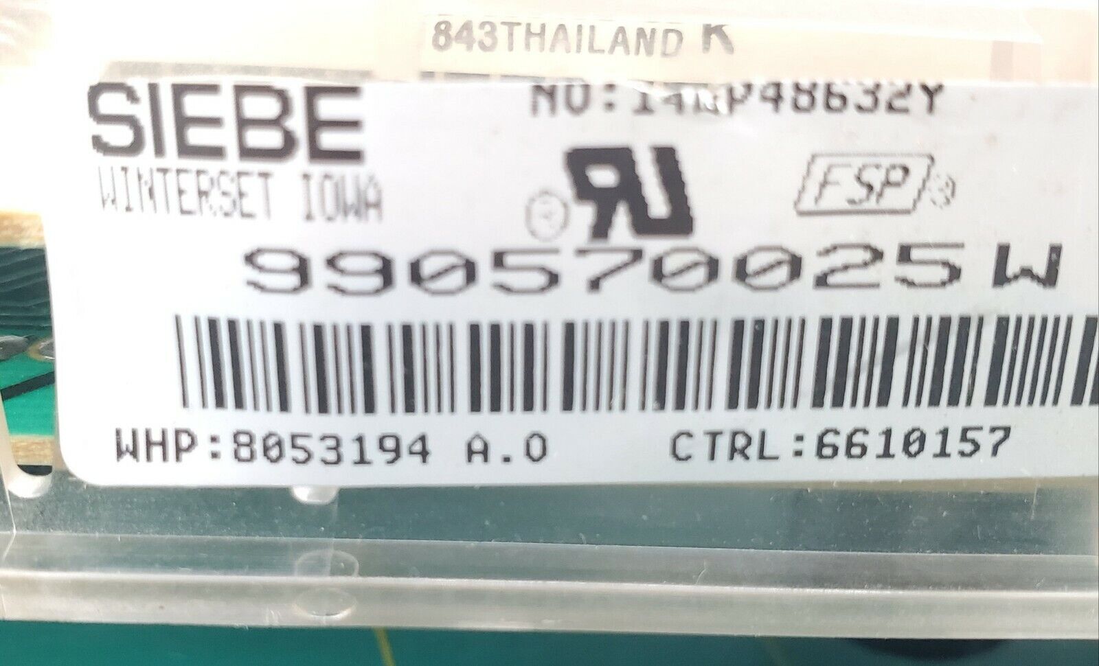 Whirlpool Range Control  8053194